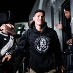 Galdames chegando para o jogo Vasco x Atletico Goianiense, pela Copa do Brasil