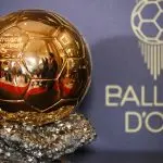 Troféu do prêmio Bola de Ouro, concedido pela revista francesa France Football (Franck Fife/AFP)