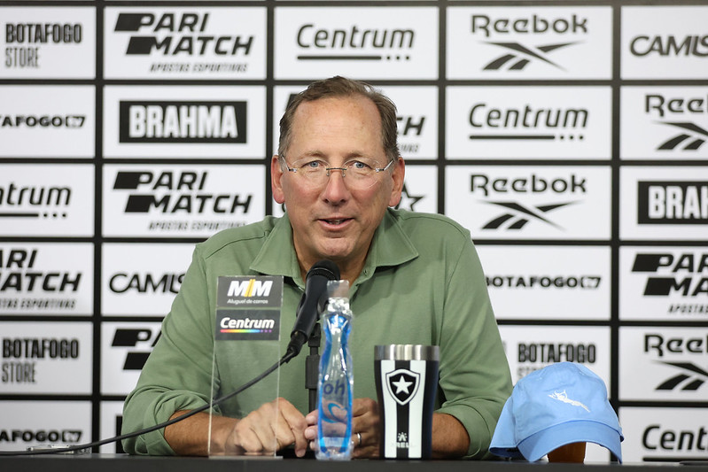 John Textor, dono do Botafogo. Reprodução: Vítor Silva/Botafogo