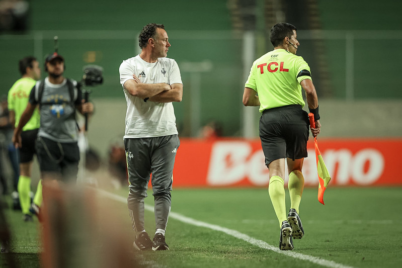 Gabriel Milito, técnico do Atlético-MG. Reprodução: Pedro Souza / Atlético.