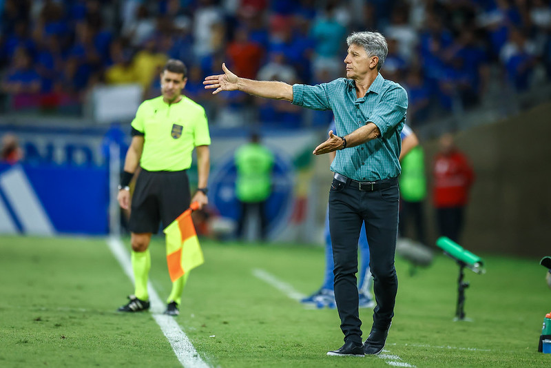 Renato Portaluppi, técnico do Grêmio. Reprodução: LUCAS UEBEL/GREMIO FBPA.