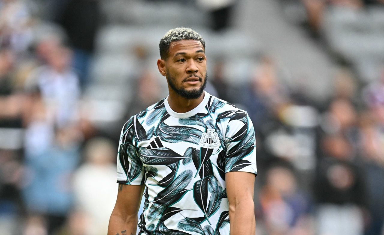 Joelinton, jogador do Newcastle. Reprodução: X / Newcastle.