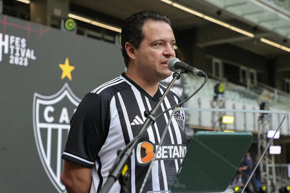 Rafael Menin, investidor do Atlético-MG. Reprodução: Pedro Souza/CAM.