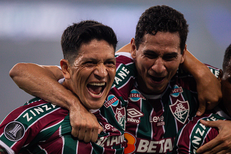 Cano e Ganso, jogadores do Fluminense. Reprodução: Marcelo Gonçalves/FFC.