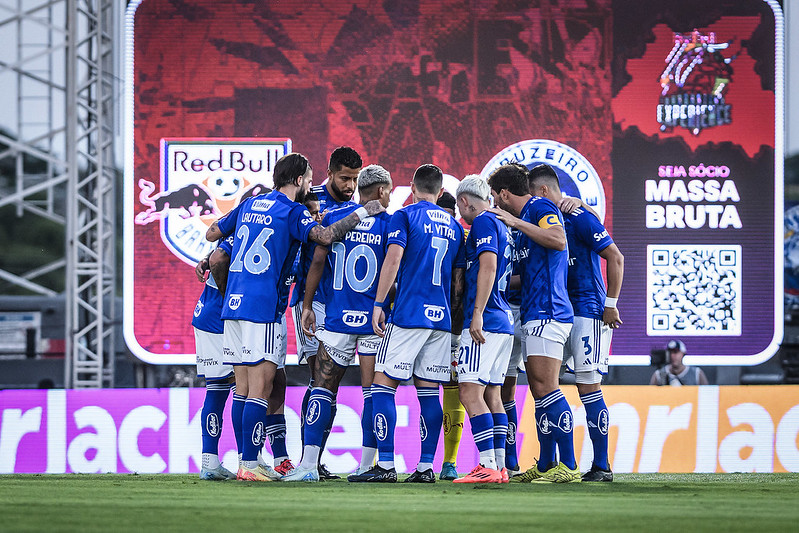 Jogadores do Cruzeiro. Reprodução: Gustavo Aleixo/Cruzeiro.