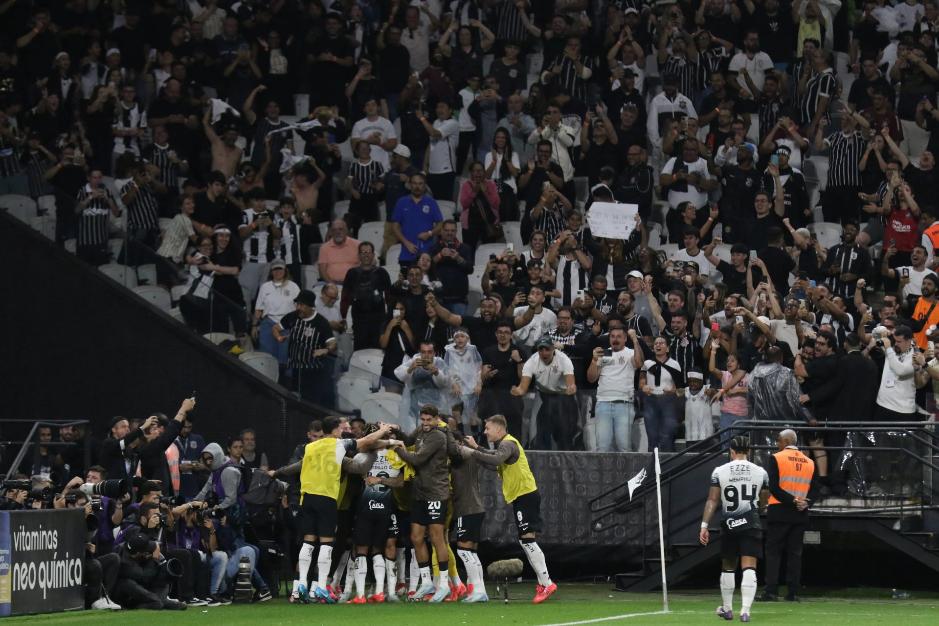 Jogadores do Corinthians. Reprodução: Rodrigo Coca / Corinthians.