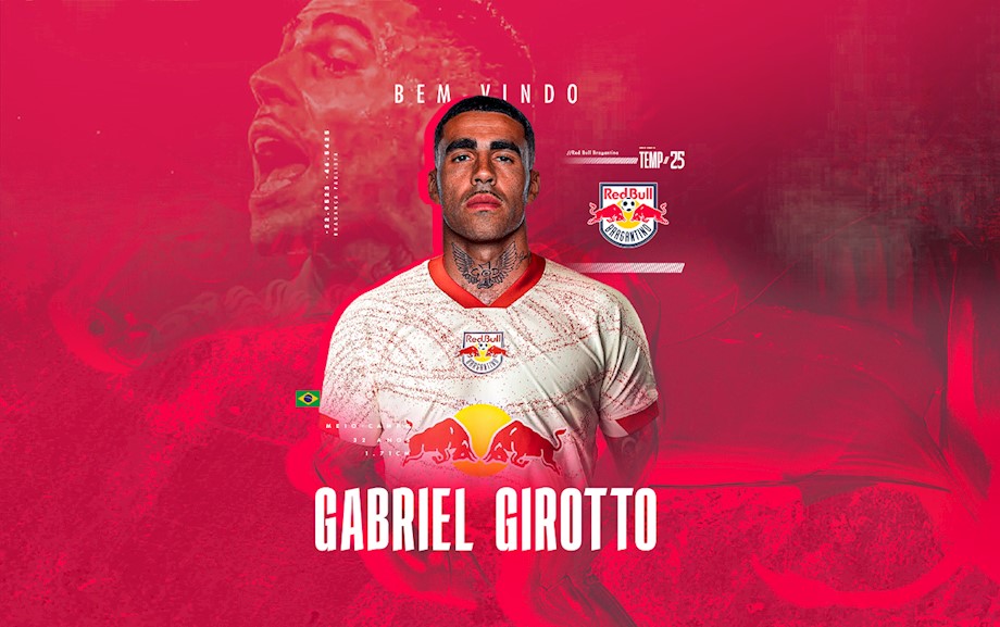 Gabriel, ex-Internacional, nova contratação do Bragantino. Reprodução: Divulgação/Red Bull Bragantino.