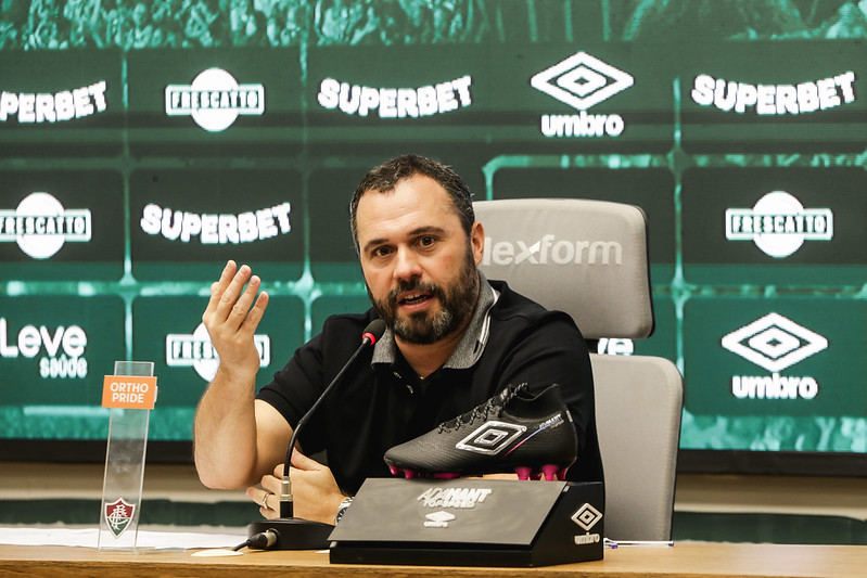 Mário Bittencourt, presidente do Fluminense. Reprodução: Lucas Merçon/FFC.