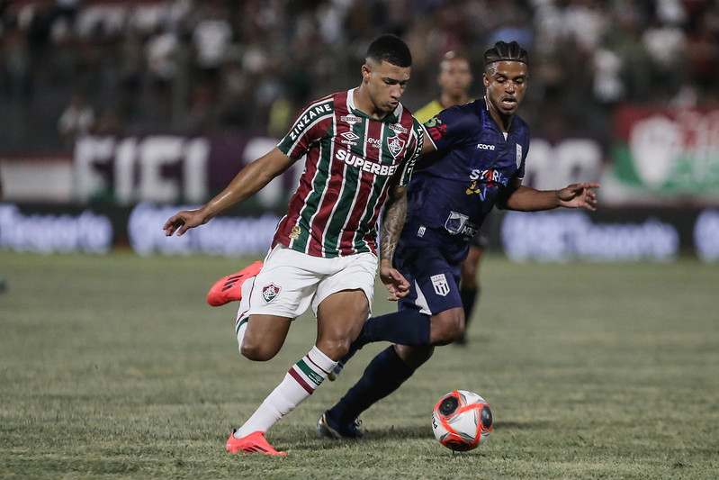 Kauã Elias, jogador do Fluminense. Reprodução: Lucas Merçon/FFC.