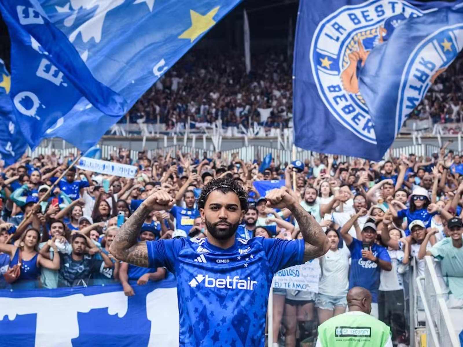 Gabigol, novo atacante do Cruzeiro (Reprodução/Cruzeiro)