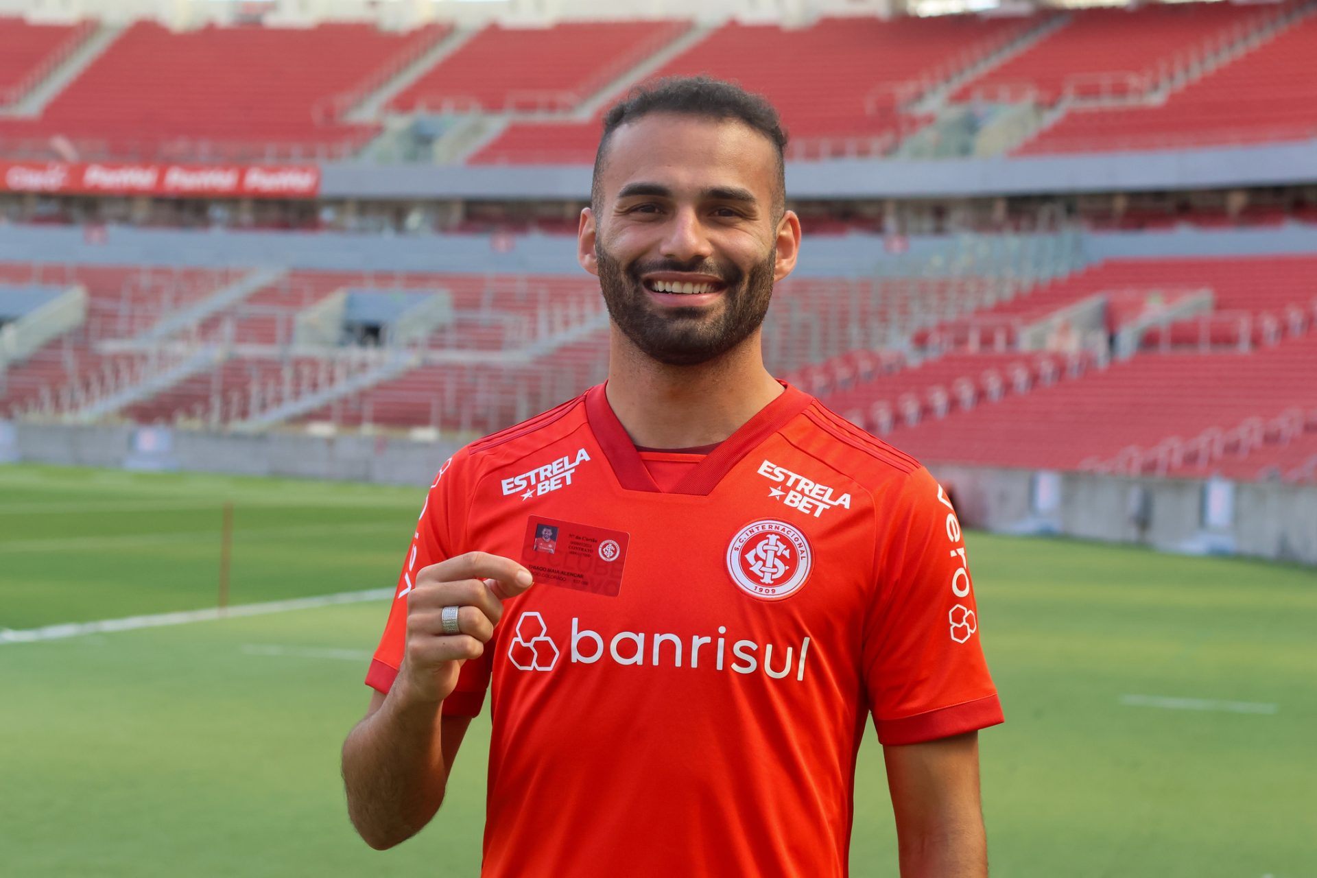 Thiago Maia, volante do Internacional e que interessa ao Santos (Ricardo Duarte/Internacional)