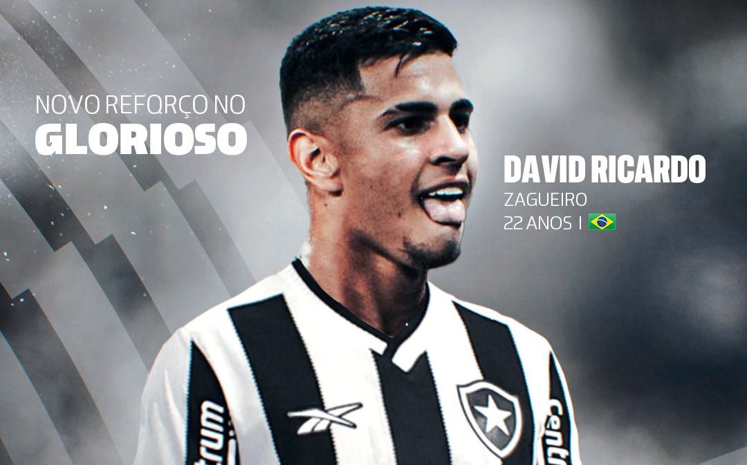 David Ricardo, zagueiro do Botafogo. Reprodução: X/Botafogo.