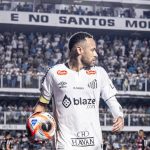 Neymar em estreia pelo Santos. Reprodução: X/Santos.