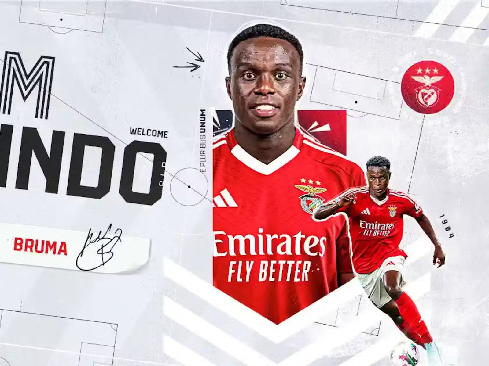 Bruma, atacante do Benfica (Reprodução/Benfica)