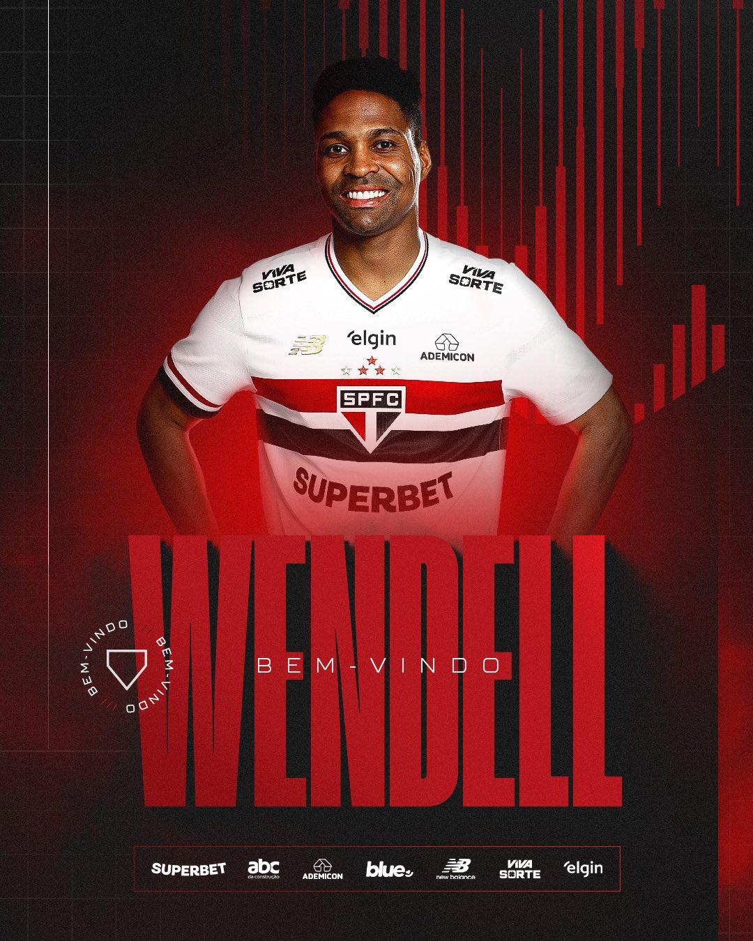 Wendell, lateral esquerdo, nova contratação do São Paulo (Reprodução/SPFC)