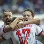 Caio Alexandre, Lucho e Everton em Bahia x The Strongest (Foto: Rafael Rodrigues / EC Bahia)