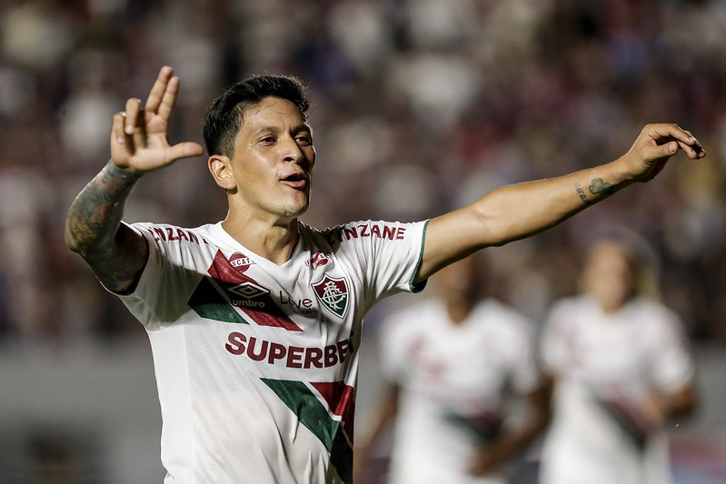 Germán Cano, jogador do Fluminense. Foto: Lucas Merçon/FFC.