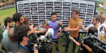 Botafogo faz media day para imprensa e jogadores cedem entrevistas (Arthur Barreto/Botafogo)