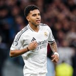 Rodrygo, jogador do Real Madrid. Reprodução: X/Real Madrid.