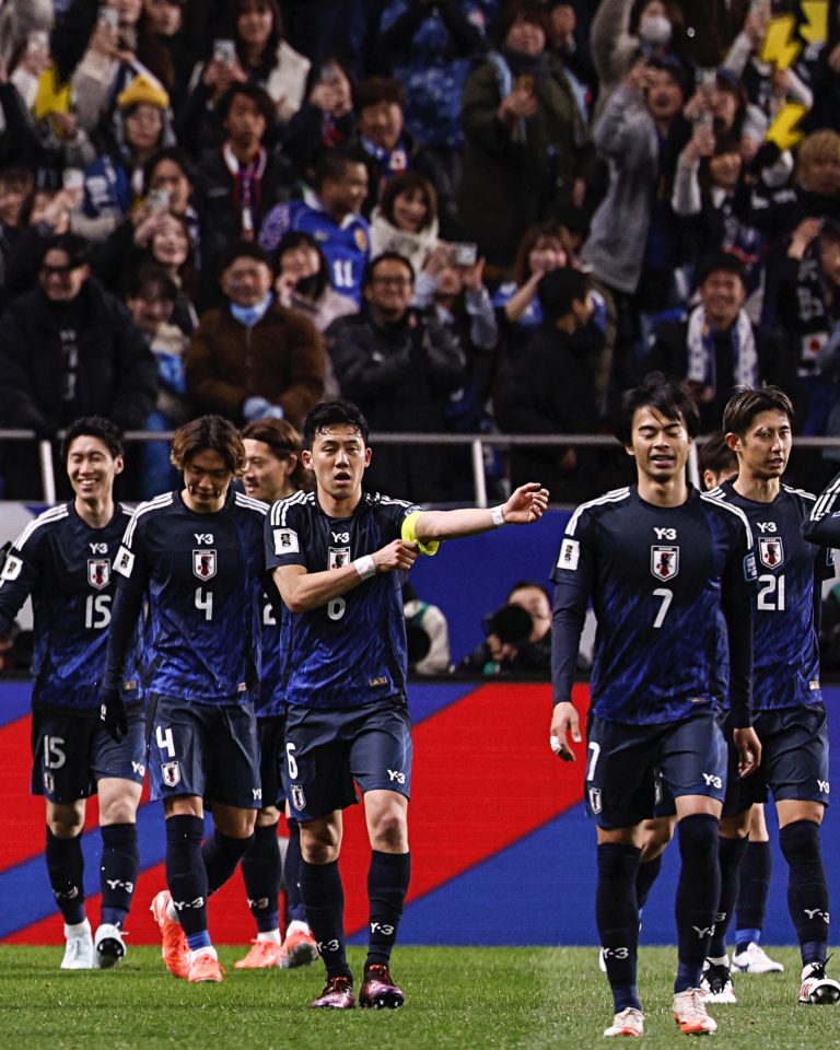 Seleção do Japão. Foto: Reprodução.