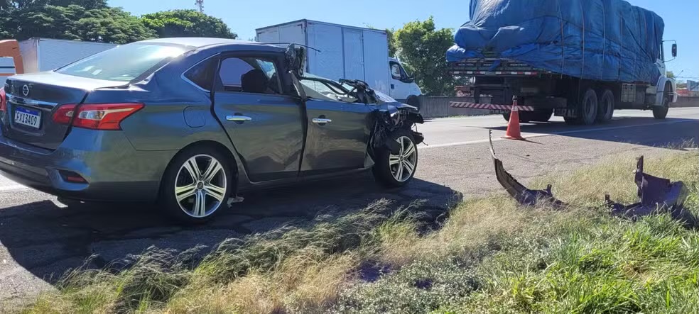 Carro em que Pedro Severino estava se chocou em caminhão