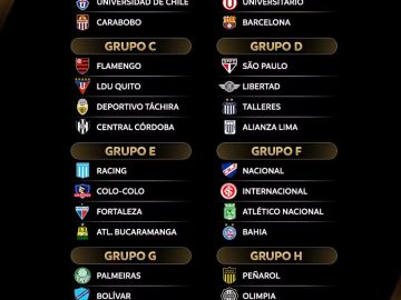 Fase de grupos da Conmebol Libertadores (Reprodução/Libertadores)