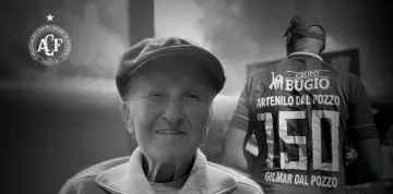 Artenilo Dal Pozzo, falecido pai do técnico Gilmar Dal Pozzo, da Chapecoense (Reprodução)