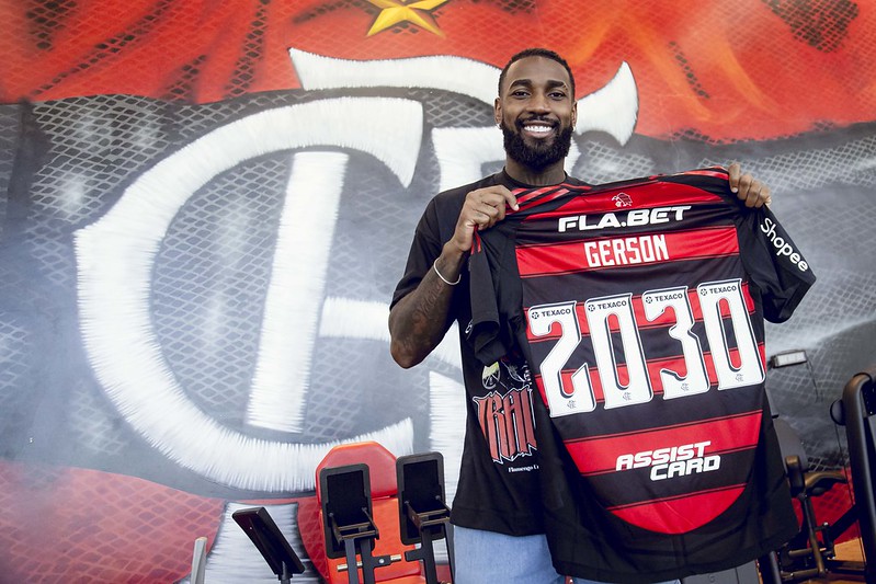 Gerson, jogador do Flamengo. Foto: Adriano Fontes/Flamengo.