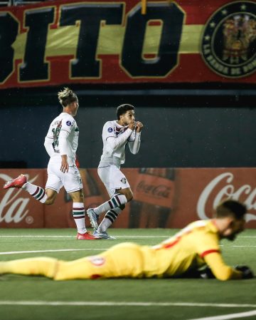 Nonato na comemoração do gol de empate. Foto: Lucas Merçon/FFC.