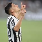 Savarino celebra o gol da vitória contra o Fluminense. Foto: Vitor Silva/Botafogo.