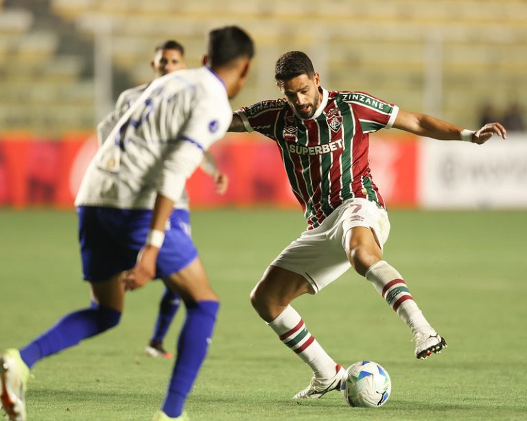 Renato Augusto, do Fluminense, em partida contra o GV San José. Foto: Marcelo Gonçalves/FFC.