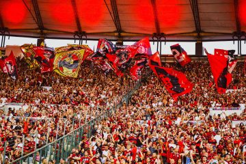 Torcida do Flamengo no Maracanã. Foto: @tbarros89 / Maracanã.