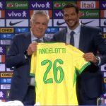 Carlo Ancelotti, técnico da Seleção Brasileira. Foto: CBF TV.