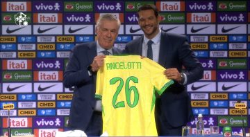 Carlo Ancelotti, técnico da Seleção Brasileira. Foto: CBF TV.