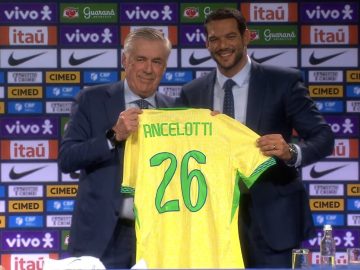 Carlo Ancelotti, técnico da Seleção Brasileira. Foto: CBF TV.