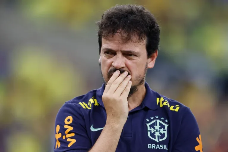 Fernando Diniz no comando da Seleção Brasileira (Foto: Daniel Ramalho/AFP)