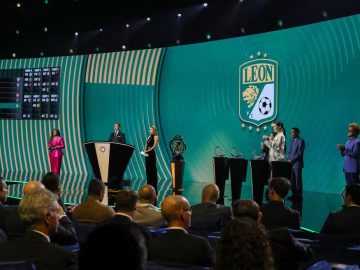 Sorteio da fase de grupos da Copa do Mundo de Clubes. Foto: Getty Images.