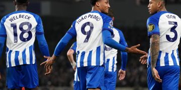 João tem contrato até junho de 2028 com o Brighton | Foto: Gareth Fuller - PA