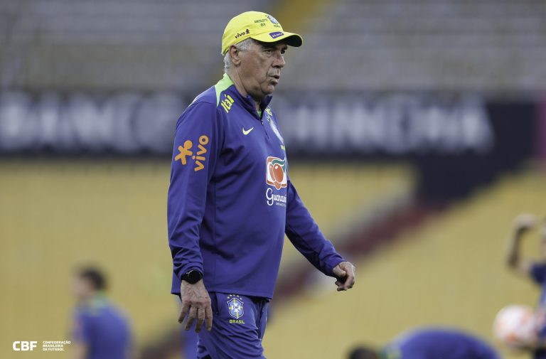 Ancelotti fará sua estreia no comando da Seleção no jogo dessa quinta | Foto: @rafaelribeirorio I CBF
