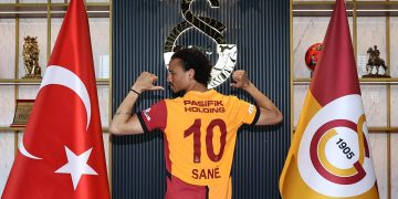 Leroy Sané, novo jogador do Galatasaray, da Turquia. Foto: X/GalatasaraySK.