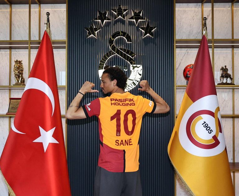 Leroy Sané, novo jogador do Galatasaray, da Turquia. Foto: X/GalatasaraySK.