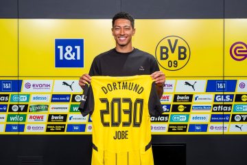 Jobe Bellingham assinou contrato até junho de 2030 com o Borussia | Foto: Reprodução - Borussia Redes Sociais