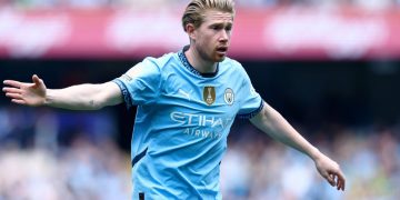 Kevin De Bruyne, que vai defender o Napoli na próxima temporada. Foto: IMAGO.