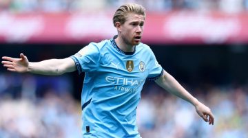 Kevin De Bruyne, que vai defender o Napoli na próxima temporada. Foto: IMAGO.