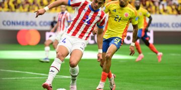 Ramón Sosa durante jogo da seleção paraguaia | Foto: Logan Riely - Getty Images