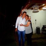 Germán Cano posa ao lado de Marina Recalde, sua mãe