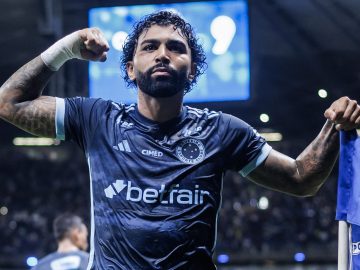 Gabigol durante comemoração de gol pelo Cruzeiro | Foto: Gustavo Aleixo - Cruzeiro