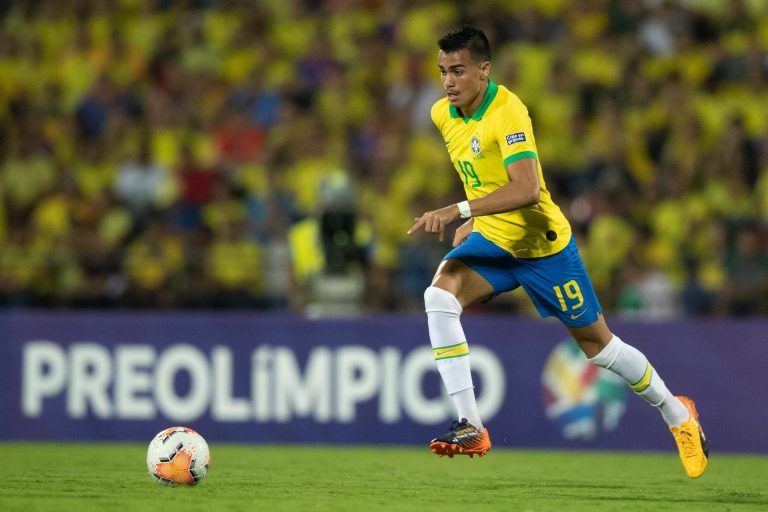 Reinier durante partida da Seleção Sub-20 | Foto: Lucas Figueiredo - CBF