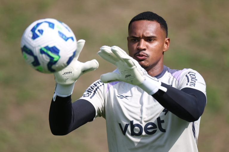 John durante treino do Botafogo | Foto: Vitor Silva - Botafogo