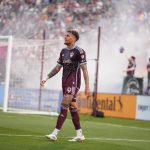 Rafael Navarro durante partida diante do Santos Laguna pela Copa das Ligas da CONCACAF